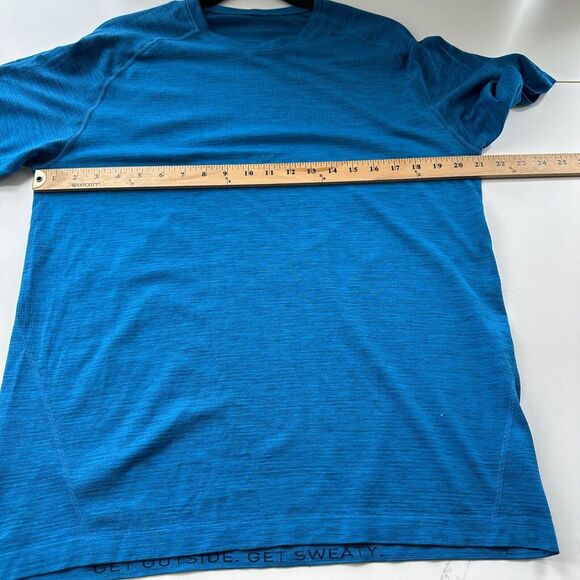 Lululemon Metal Vent Tech‎ Short Sleeve T-shirt Men's L Anti Stink Sweat Wicking - Picture 5 of 9